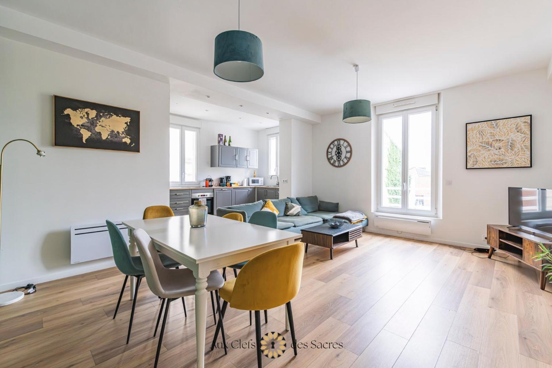 Ponsardin #55 Spacieux Appartement 3 Ch 6 Couchages رانس المظهر الخارجي الصورة